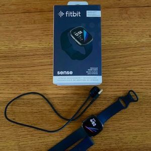 Fitbit Sense Advanced Smartwatch, Carbon/Graphite, S & L Bands Included